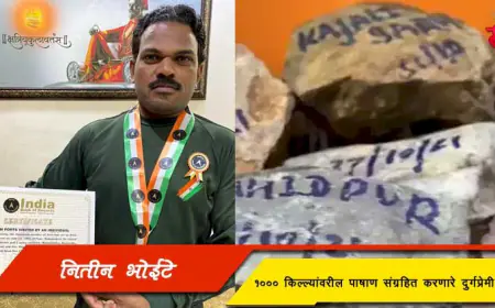नितीन भोईटे - तब्बल १००० किल्ल्यांवरील पाषाण संग्रहित करणारा दुर्गप्रेमी