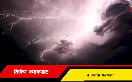 विजेचा कडकडाट व ढगांचा गडगडाट म्हणजे काय