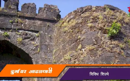 दुर्गावर आढळणारी विविध शिल्पे