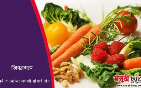 जीवनसत्त्वांचे फायदे व त्यांच्या अभावी होणारे रोग